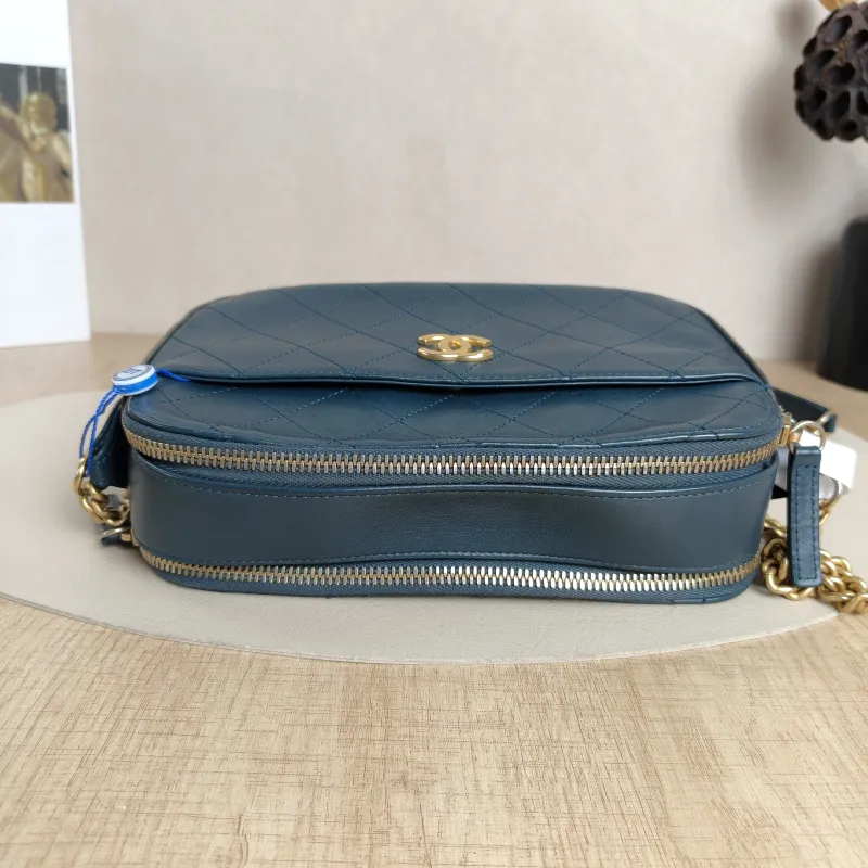 Chanel Crossbody Bag Crossbody Bag Blue Calfskin One Size23.5 × 7 × 16 cm — detail view 2 of 12