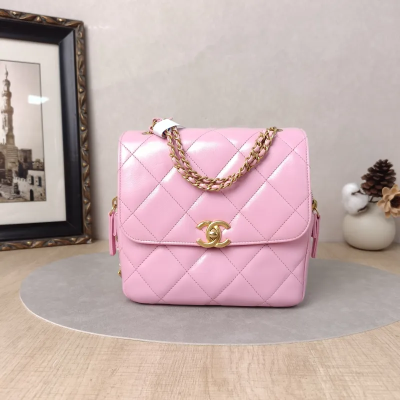 Chanel Backpack23p Pinkado Backpack Pink Calfskin One Size19 × 6 × 19 cm