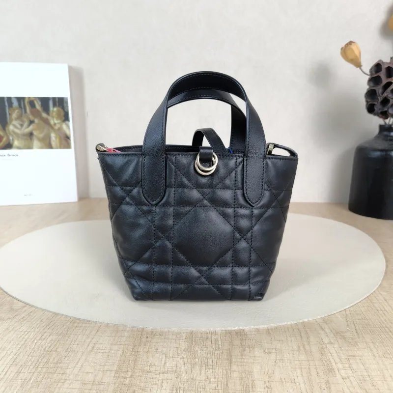 DIOR Top Handle Bag TOUJOURS Edition Black Calfskinmini13 × 12 × 15 cm — cover view 2 of 5
