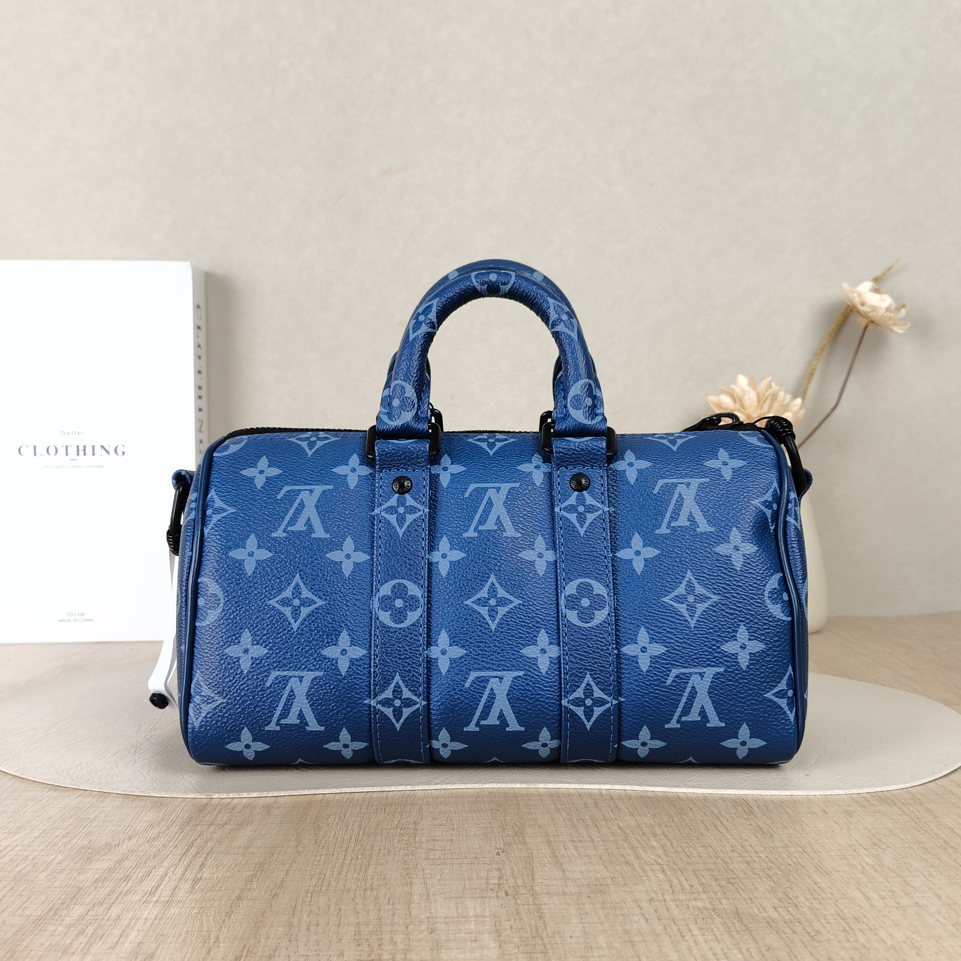 Louis Vuitton Crossbody Bag Keepall 25Blue PVC Medium25 × 11 × 15 cm — cover view 2 of 5