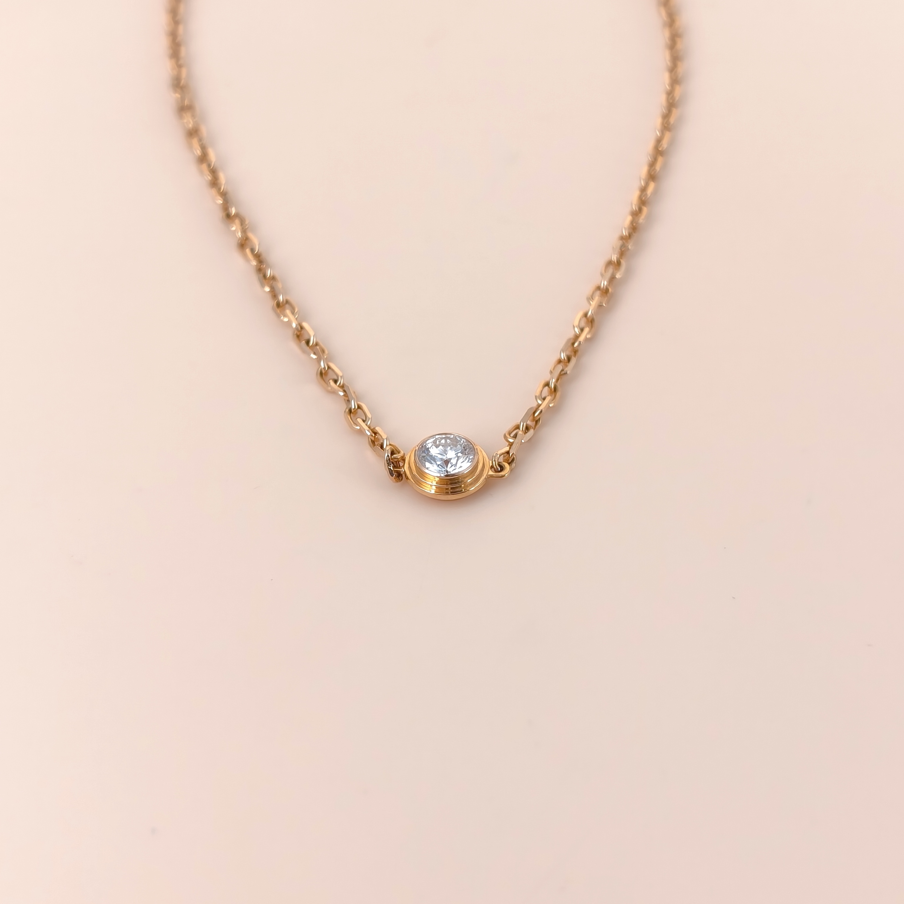 CARTIER Bracelet d'Amour Bracelet Rose Gold Diamond18KR ose Gold Medium0.5*16.5-18.5 0.13ct — cover view 4 of 9