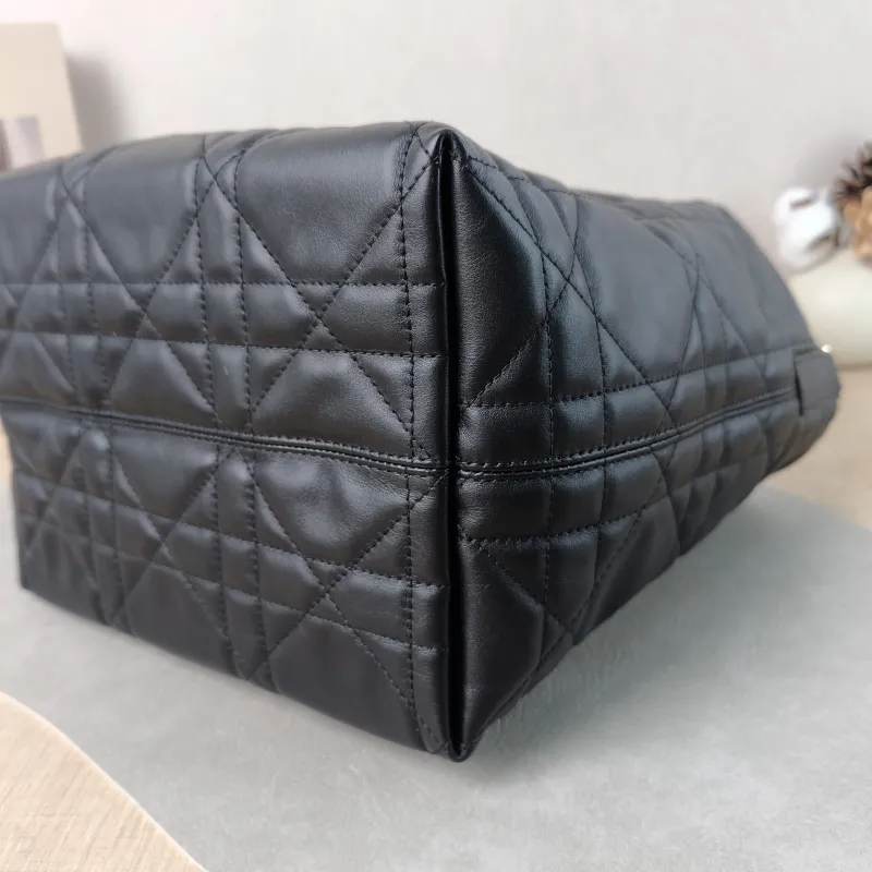 DIOR Top Handle Bag TOUJOURS Edition Black Calfskin Medium 23 × 16 × 24 cm — detail view 8 of 14