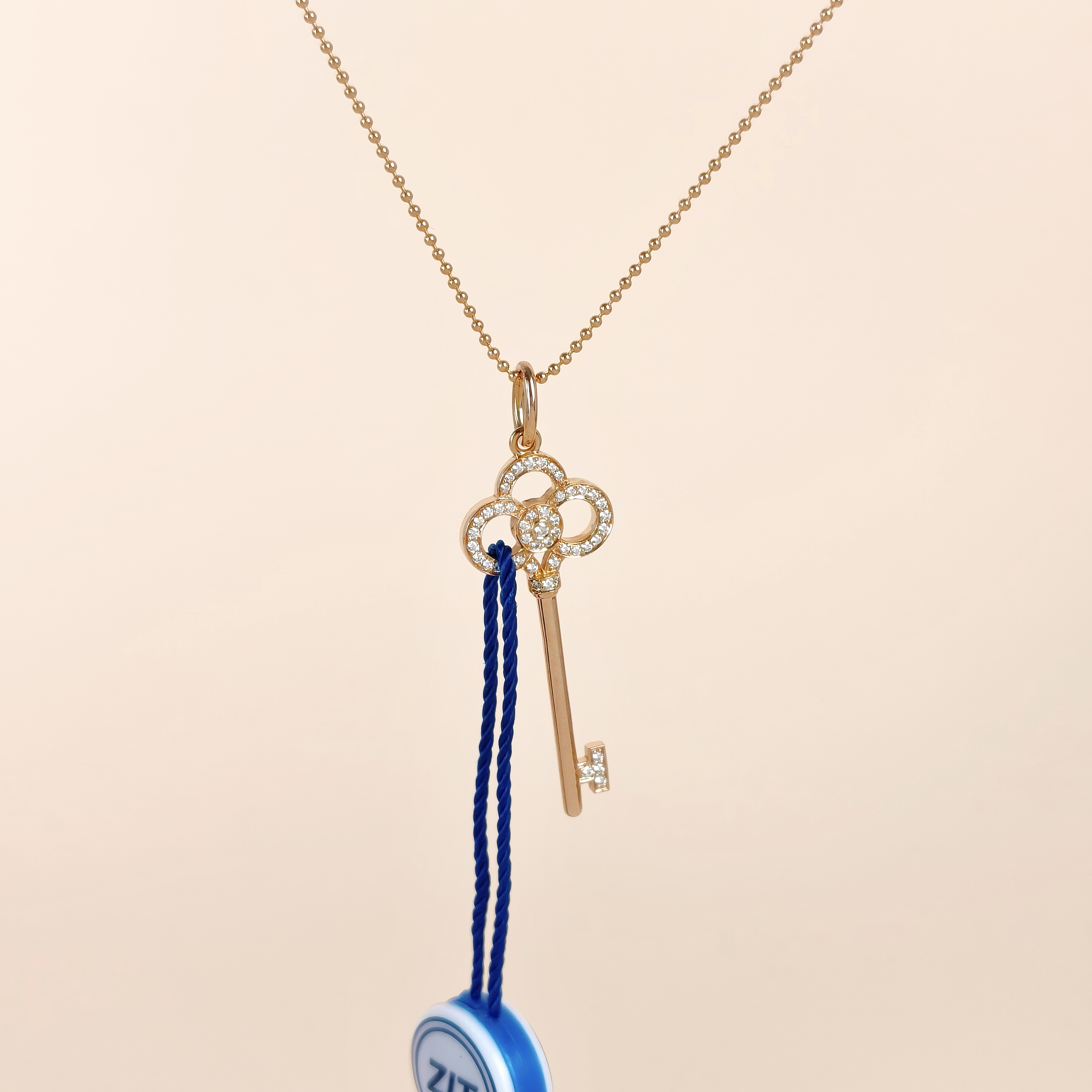 Tiffany&Co. Pendant Keys Collection Yellow Gold Gold Diamond18KY ellow Gold One Size3.8