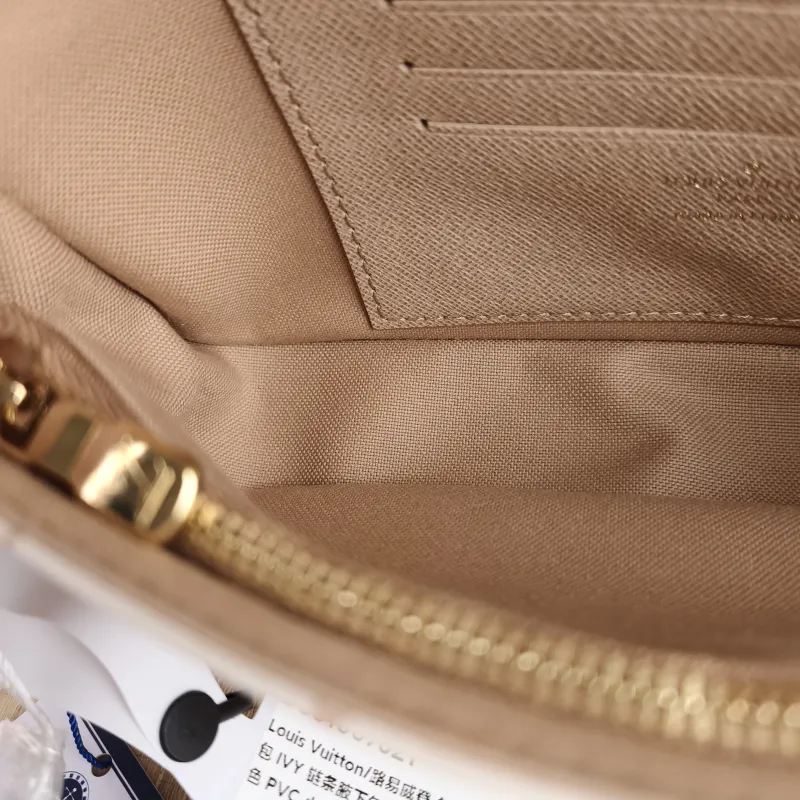 Louis Vuitton Crossbody Bag IVY · Beige PVC Small 23.5 × 4.3 × 12 cm — detail view 8 of 11