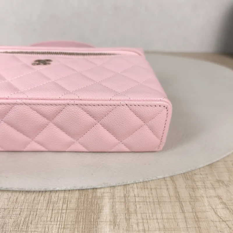 Chanel Crossbody Bag lp Box Bag Top Handle Crossbody Bag Pink Grained Calfskin 19 × 5 × 12 cm — detail view 3 of 13