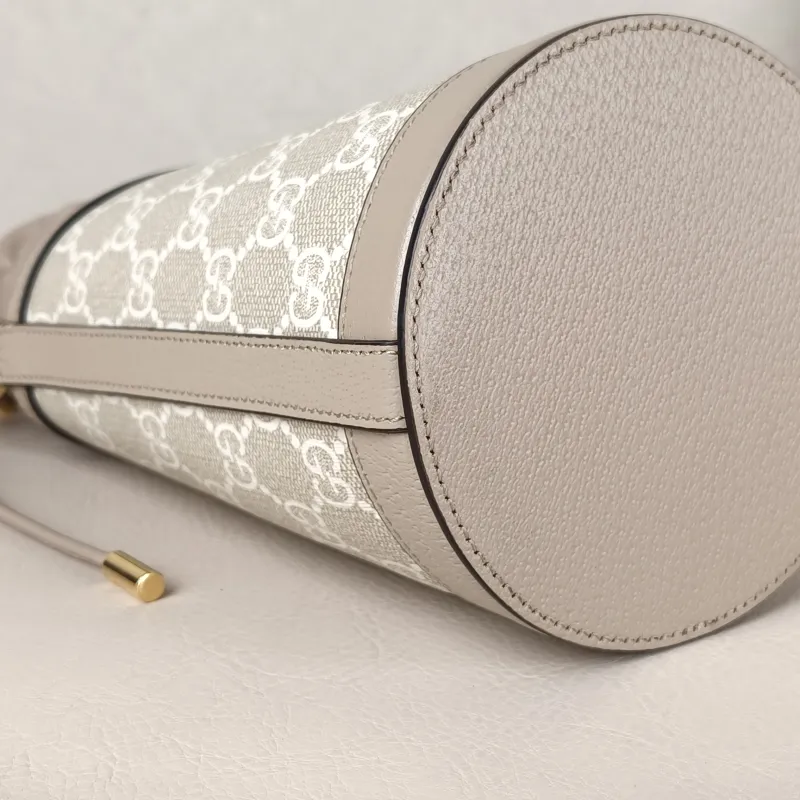 GUCCI Crossbody Bagophidia GG Bucket Bag White Monogram PV Cmini11.5 × 8 × 20 cm — detail view 7 of 11