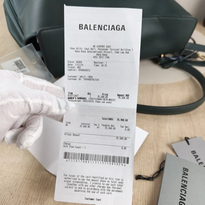 BALENCIAGA Crossbody Bag RODEO Green Calfskin Medium35 × 11 × 23.5 cm — detail view 2 of 12