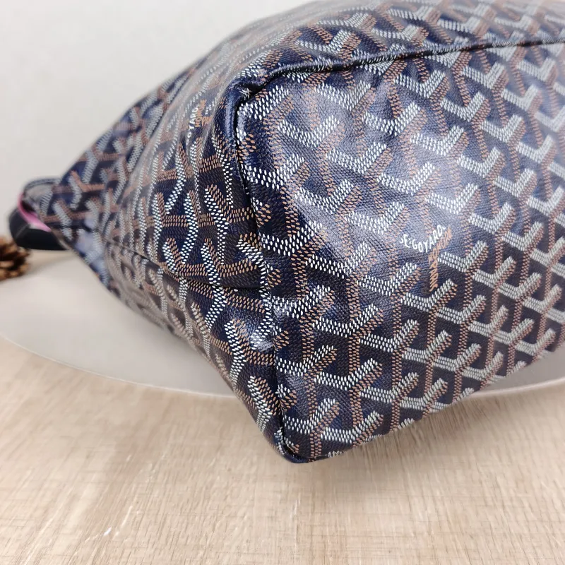 GOYARD Shoulder Bag Boheme Hobo​ Blue PVC Small 43 × 14 × 27 cm — detail view 11 of 11