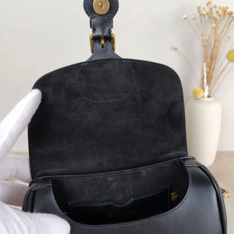 DIOR Crossbody Bag Bobby Black Calfskin Small18 × 5 × 14 cm — detail view 11 of 13