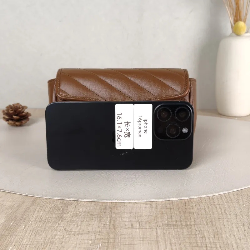 GUCCI Crossbody Bag GG Marmont Mini Marmont Mini Caramel Calfskin Mini 16.5 × 4.5 × 9.5 cm — cover view 4 of 5