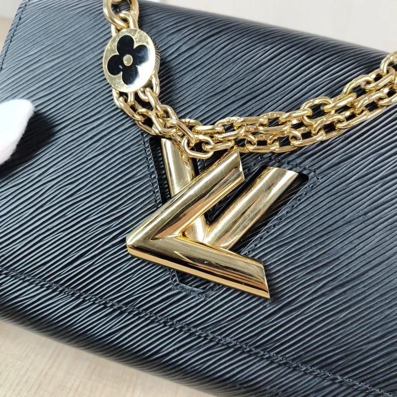 Louis Vuitton Crossbody Bag Twist Black Epi Embossed Calfskin Medium 23 × 9.5 × 17 cm — detail view 4 of 13