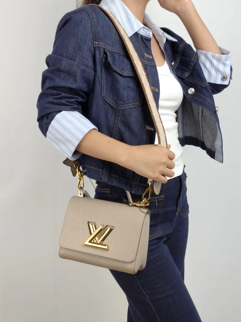 Louis Vuitton Crossbody Bag Twist Epi Embossed Calfskin Small 19 × 9 × 15 cm — on-model view 2 of 2