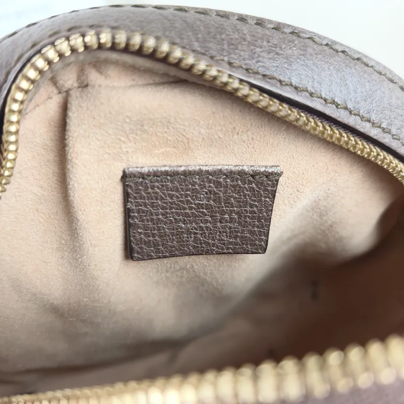 GUCCI Crossbody Bag Ophidia GG Round Bag Monogram PVC Mini 18 × 4.5 × 18 cm — detail view 2 of 9