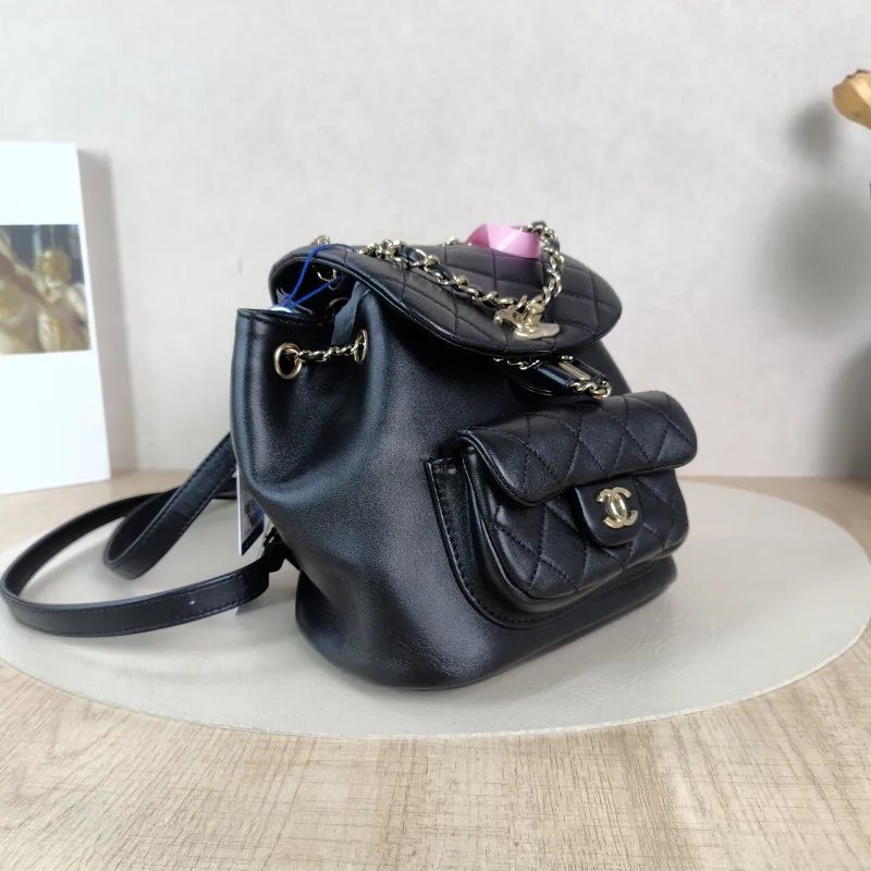 Chanel Backpack Duma Black Lambskin Small18 × 9.5 × 19 cm — cover view 4 of 5