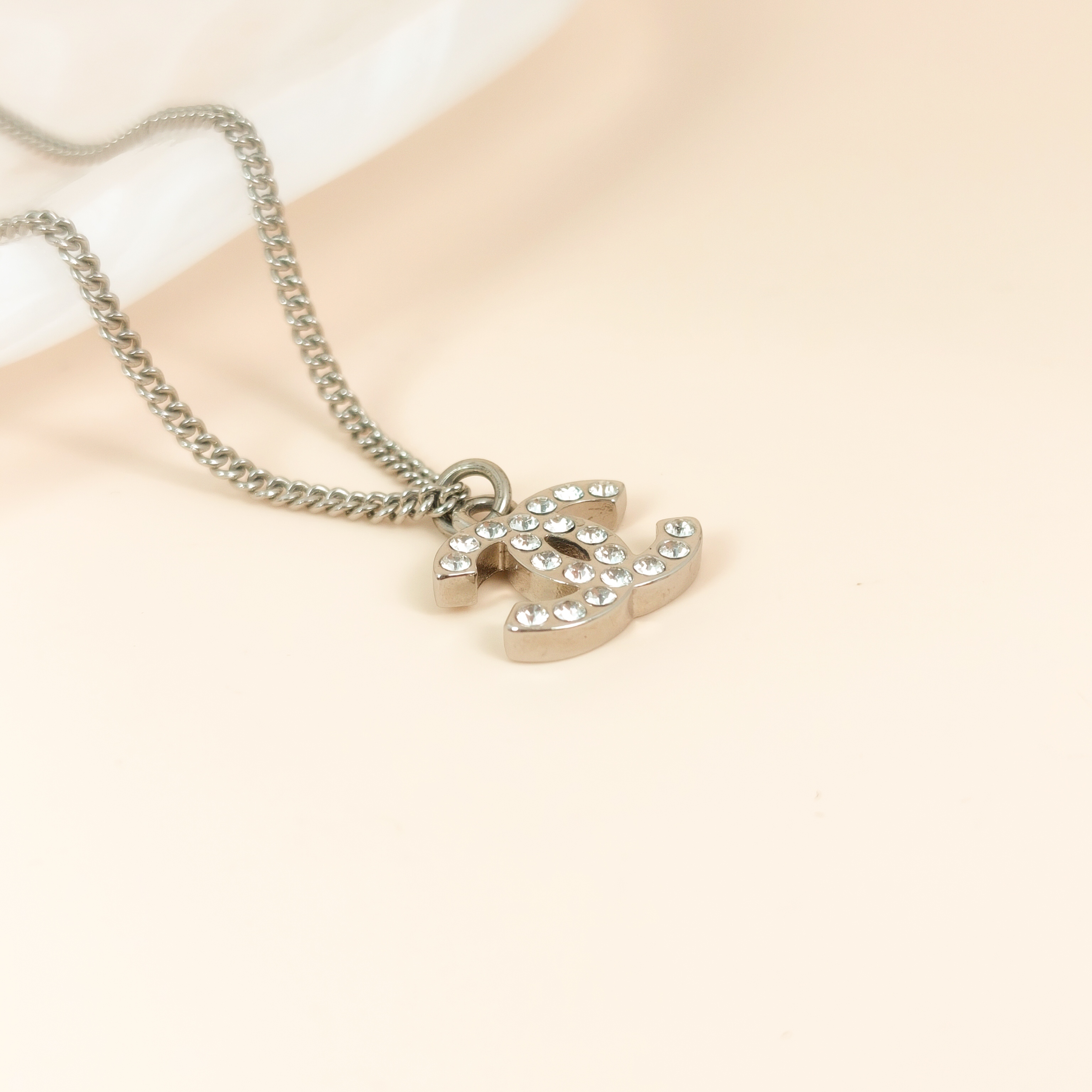 Chanel Necklace c Necklace Silver One Size42cm — cover view 4 of 8