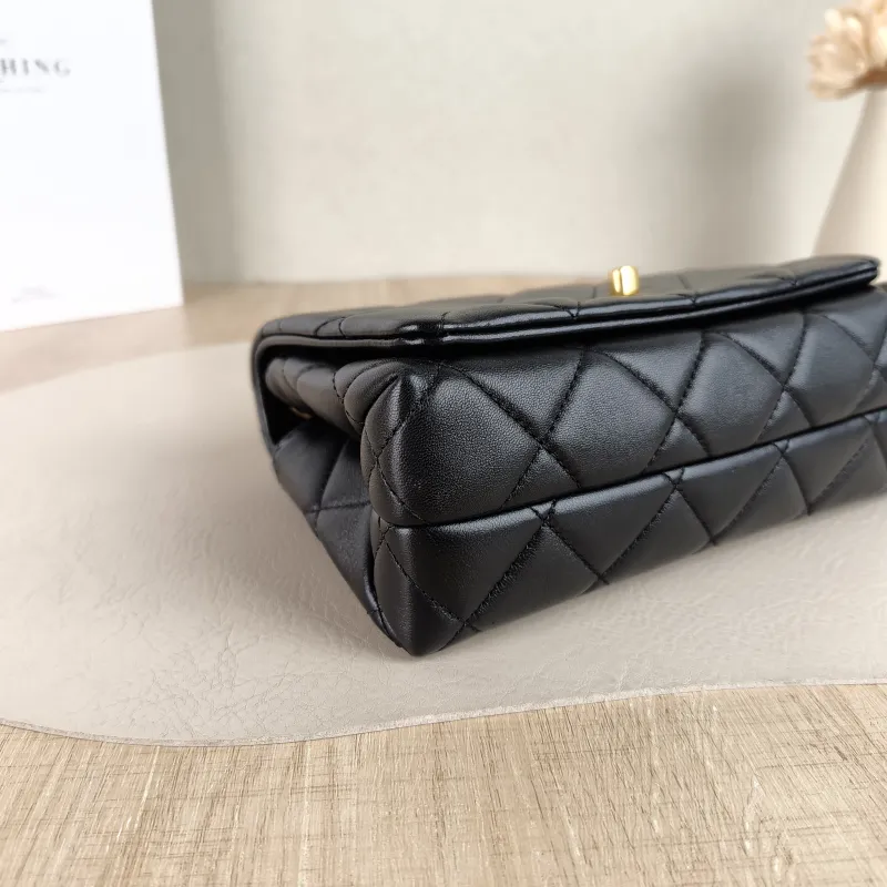 Chanel Crossbody Bag C Edition Black Lambskin Mini 18 × 7 × 12 cm — detail view 4 of 9
