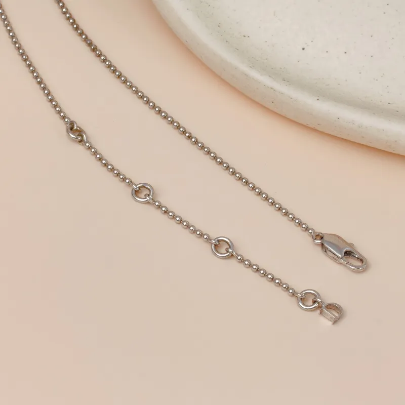 DIOR Necklace Pink logo Necklace Silver One Size42cm — cover view 5 of 9