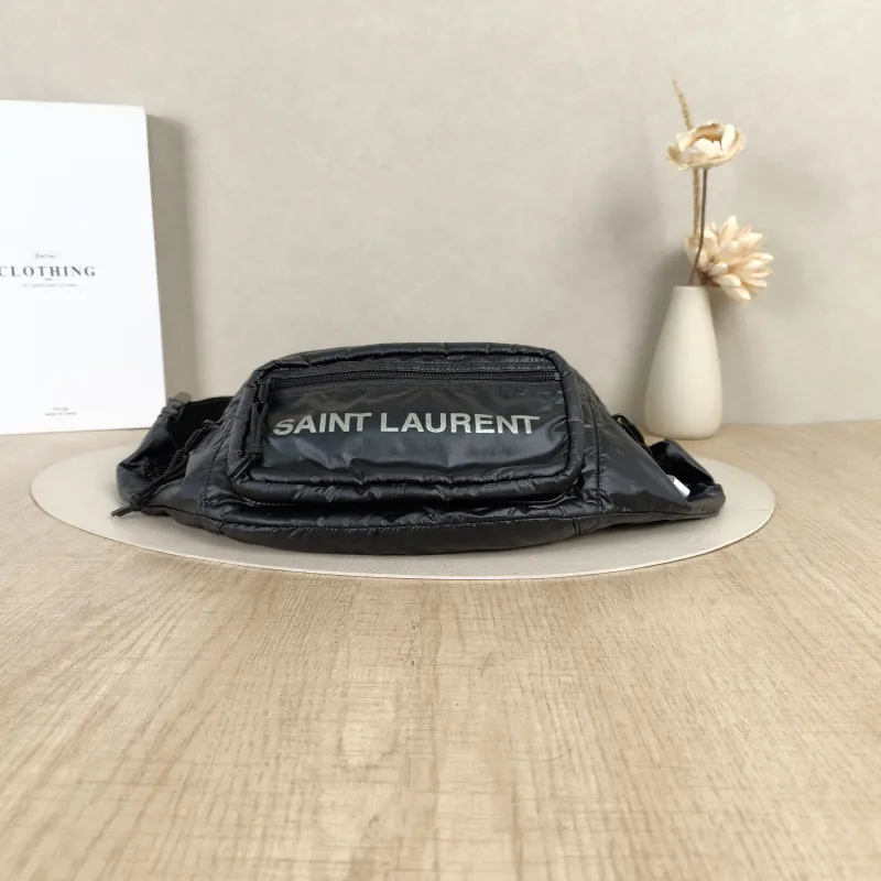 SAINT LAURENT Belt Bag NUXX Black Nylon One Size25 × 9 × 17 cm — cover view 4 of 8