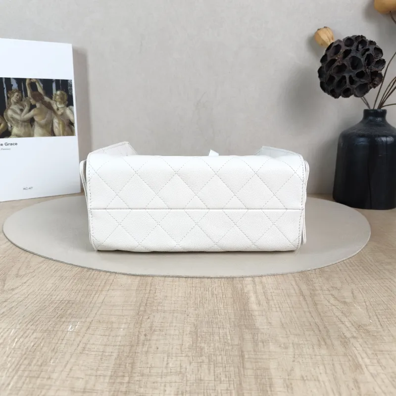 Chanel Crossbody Bag 25Bag White Gold Grained Calfskin Mini 22 × 12.5 × 20 cm — cover view 5 of 6