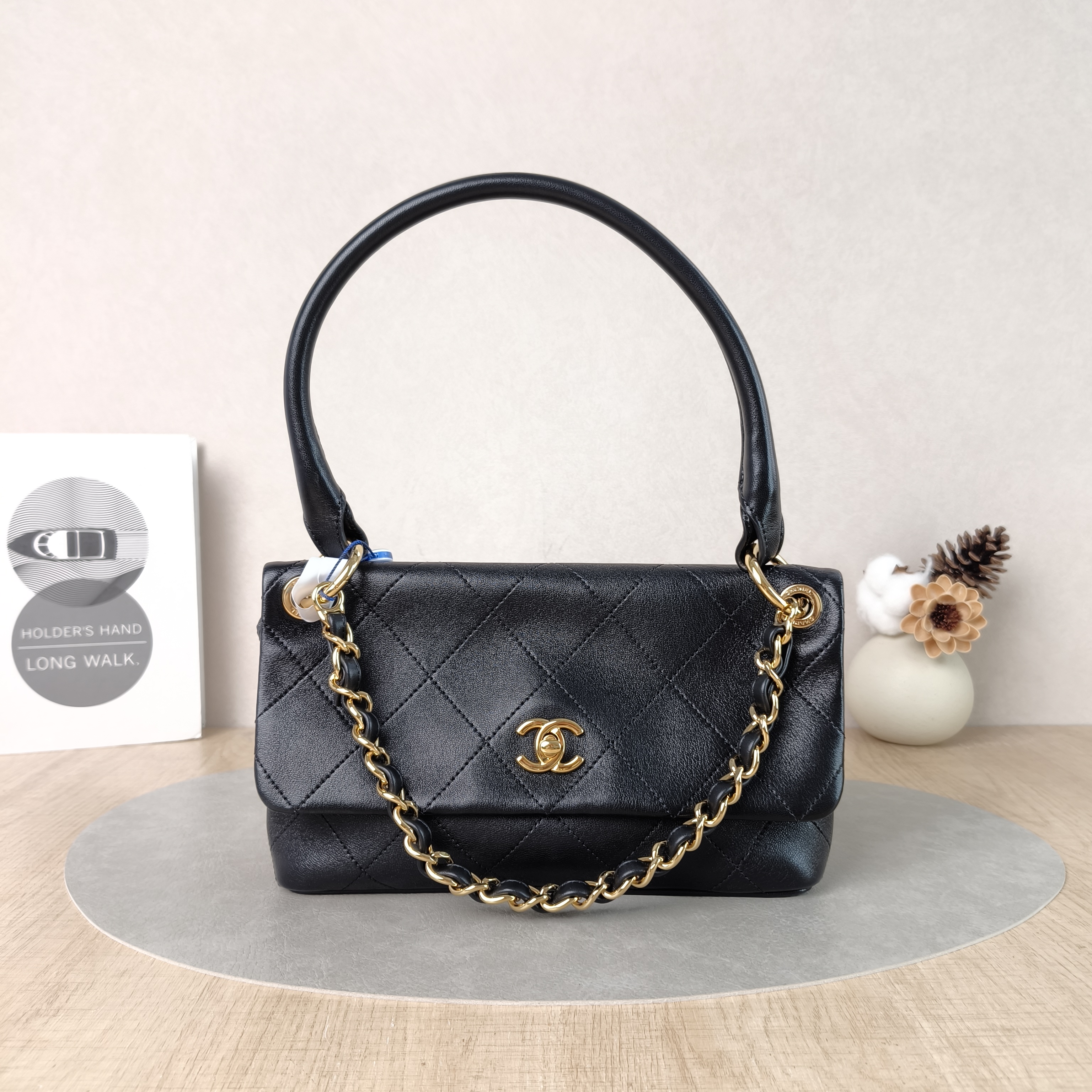 Chanel Shoulder Bag26p Shoulder Bag Black Lambskin One Size25 × 5 × 14.5 cm