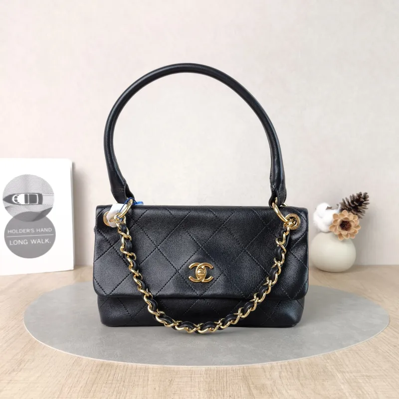 Chanel Shoulder Bag26p Shoulder Bag Black Lambskin One Size25 × 5 × 14.5 cm