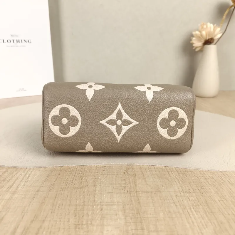 Louis Vuitton Crossbody Bag Speedy Nano · White Empreinte Embossed Calfskin Monogramnano16 × 7.5 × 10 cm — cover view 2 of 5