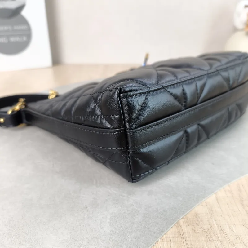 DIOR Shoulder Bag Miss Caro Chain Bag Black Lambskin Mini 19 × 7 × 14 cm — detail view 12 of 14