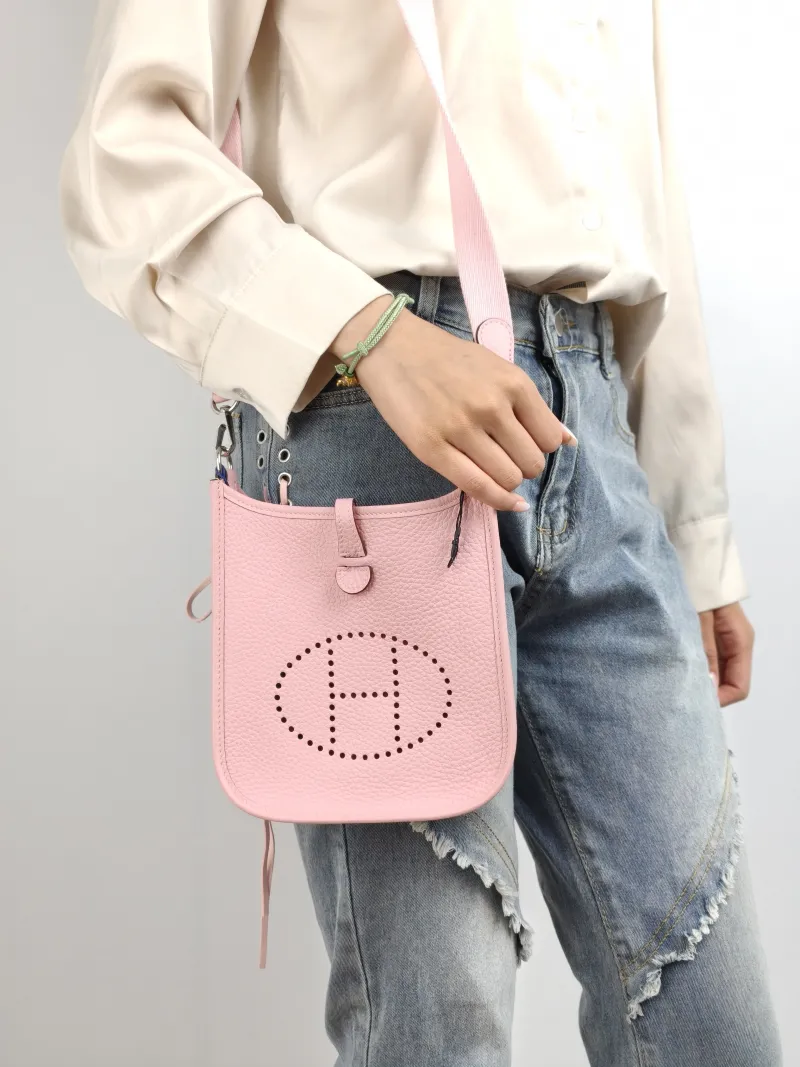 Hermès Crossbody Bag Evelyne Mini 16 Mini 16 TC Calfskin Mini 17 × 5.5 × 18 cm K — on-model view 2 of 2