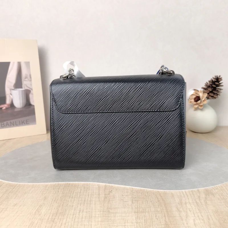 Louis Vuitton Crossbody Bag Twist Black Epi Embossed Calfskin Medium 23 × 9.5 × 17 cm — cover view 2 of 5