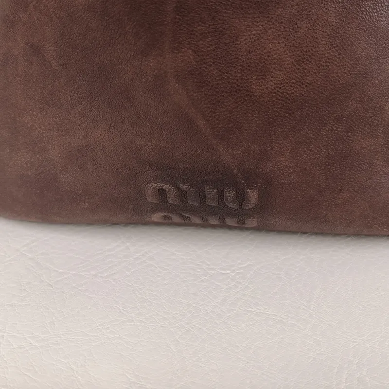 Miumiu Crossbody Bag Aventure Bucket Bag Lambskin Mini 17 × 4.5 × 19 cm — detail view 8 of 10