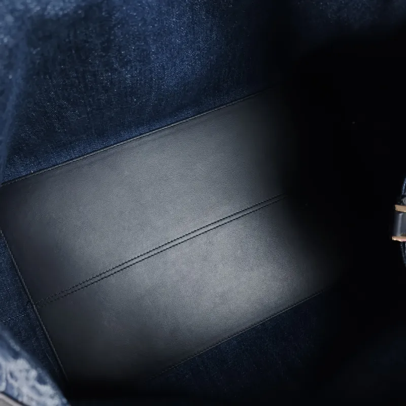 DIOR Top Handle Bag TOUJOURS Blue Large 37 × 21 × 27 cm — detail view 3 of 10