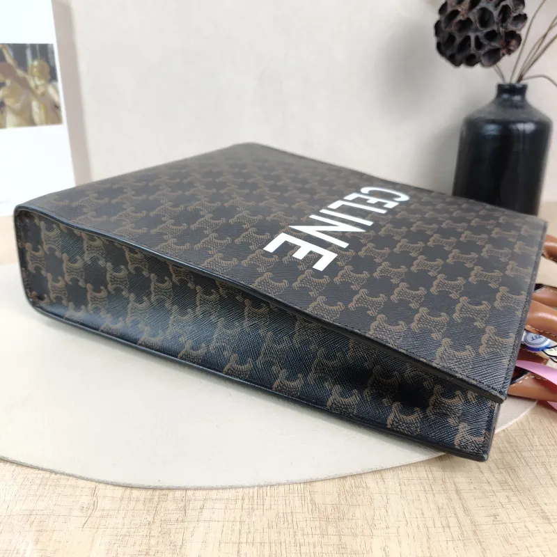 CELINE Crossbody Bag CABAS Monogram PVC Small 28.5 × 8 × 33 cm — detail view 2 of 12