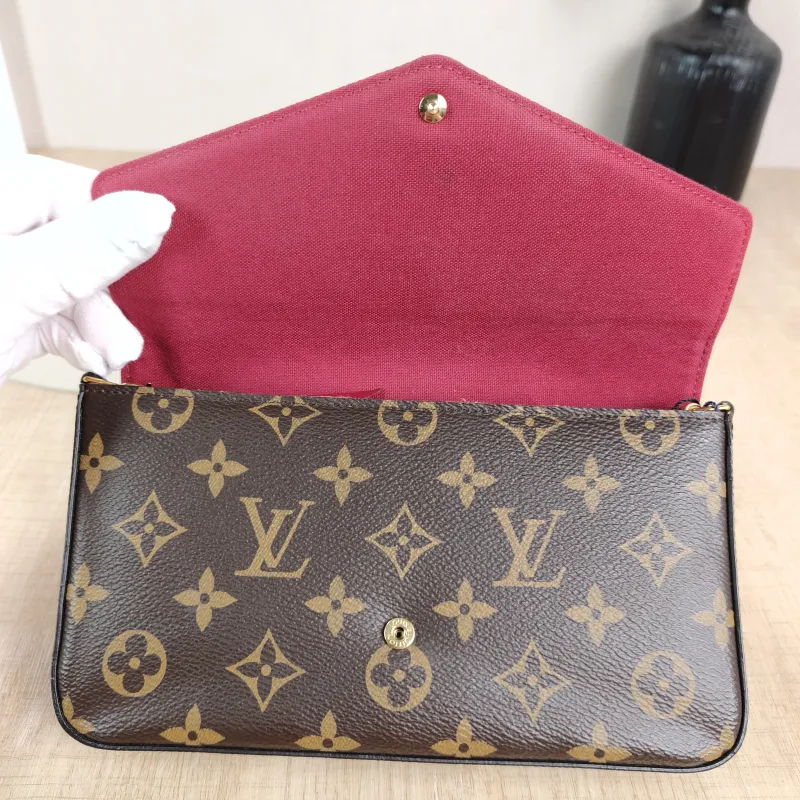 Louis Vuitton Crossbody Bag Pochette Félicie Monogram PVC Small 21 × 3 × 12 cm — detail view 4 of 17