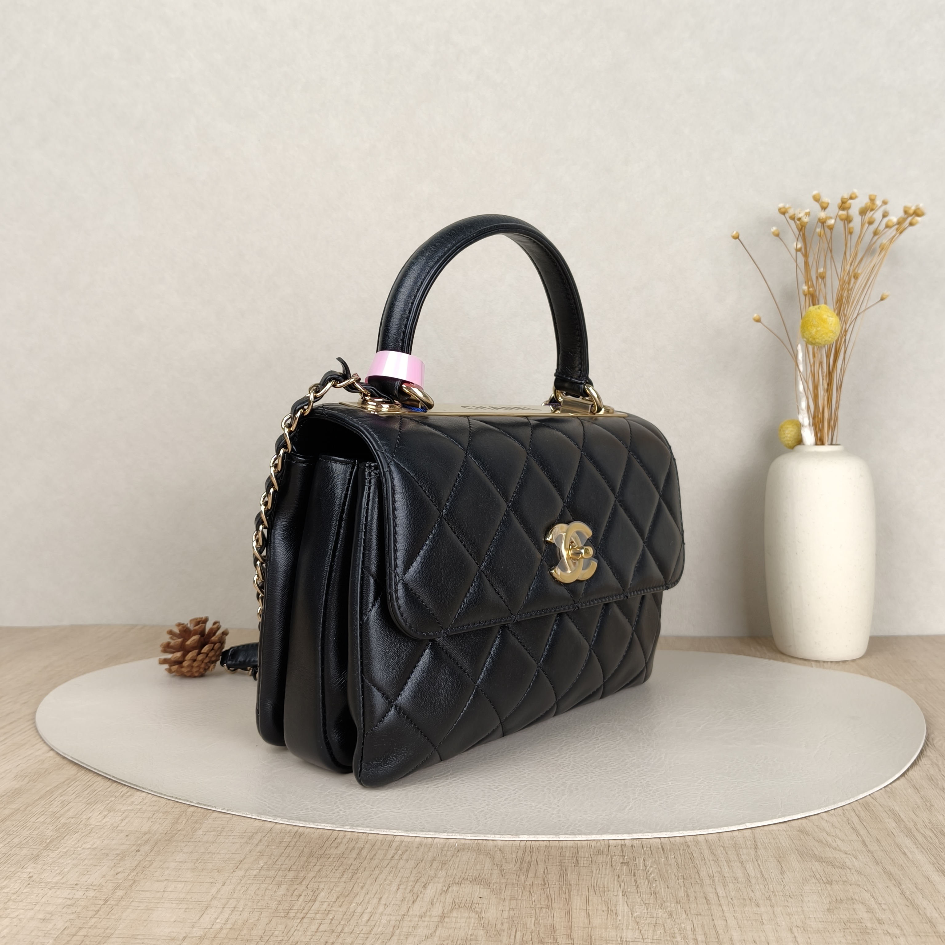 Chanel Top Handle Bag Trendy CC Black Lambskin Small25 × 12 × 17 cm — cover view 3 of 5