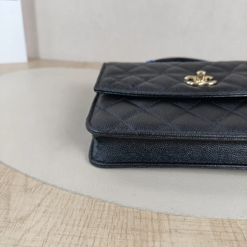Chanel Backpack Backpack Black Grained Calfskin One Size18.2 × 5 × 14 cm — detail view 14 of 14