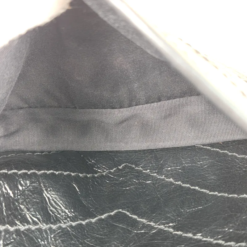 SAINT LAURENT Crossbody Bag Niki Black Waxed Leather Calfskin Small 21 × 7.5 × 16 cm — detail view 3 of 13