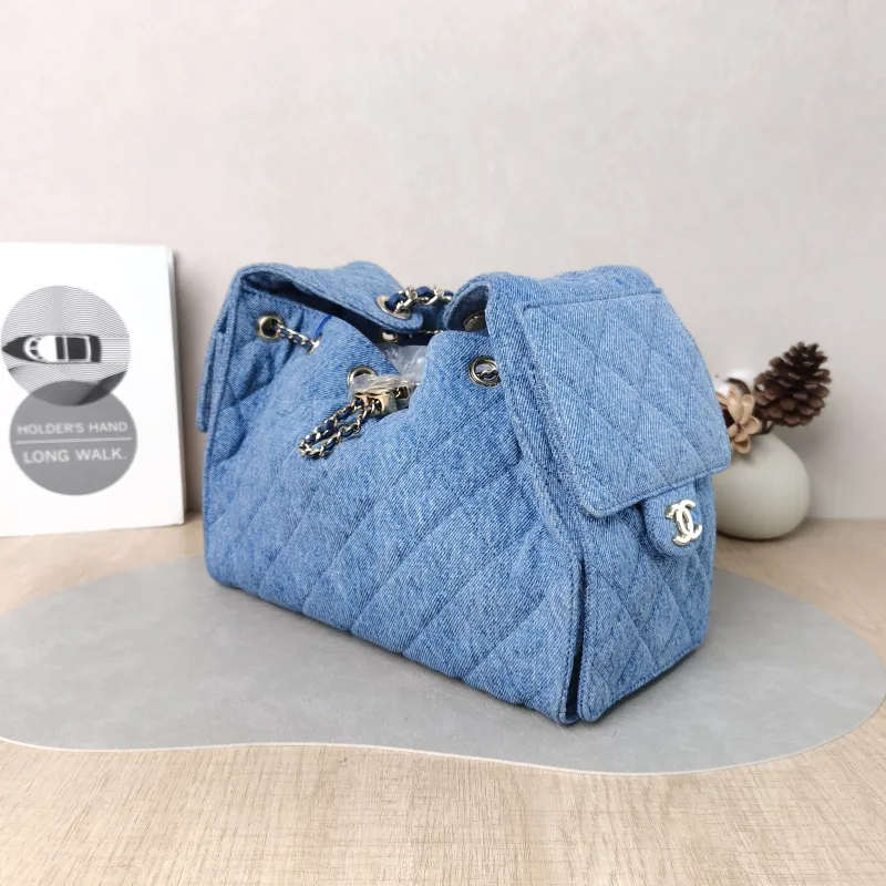 Chanel Shoulder Bag 25Bag Blue Small 26 × 14 × 30 cm — cover view 6 of 6