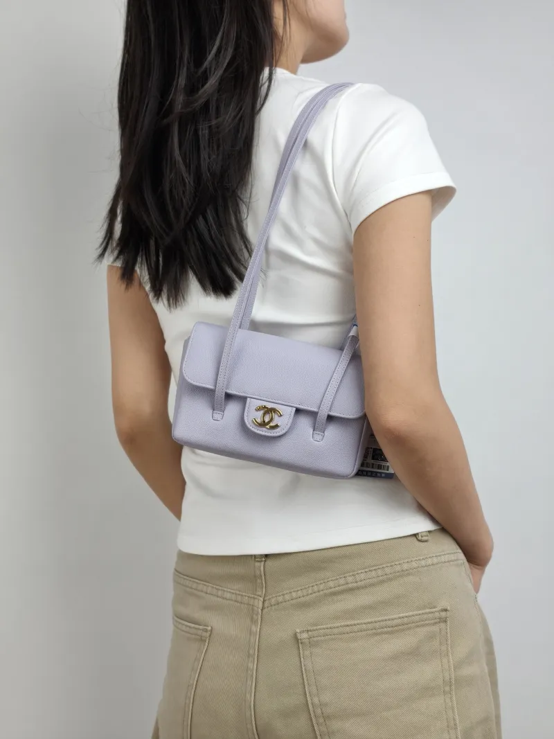 Chanel Shoulder Bag 26p preppy coco Calfskin Mini 17 × 5 × 11.5 cm — on-model view 2 of 2