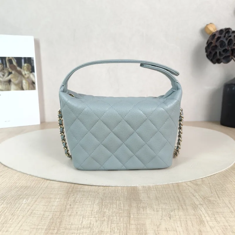 Chanel Crossbody Bag Crossbody Bag Blue Grained Calfskin One Size 21.5 × 7.5 × 19 cm — cover view 3 of 6