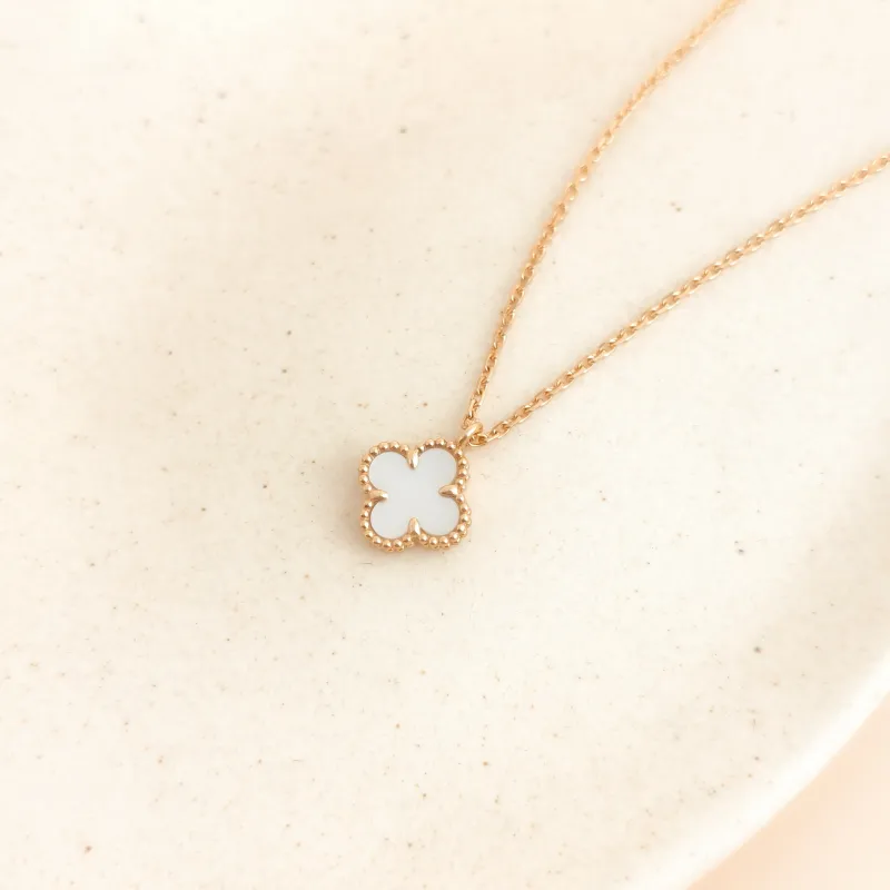 Van Cleef & Arpels Necklace Sweet Alhambra Alhambra Collection Necklace Pearl · White Mother-of-Pearl 18KY ellow Gold Sweet Mini 40cm — cover view 2 of 7