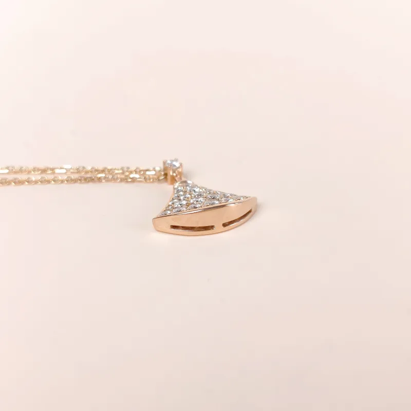 Bvlgari Necklace Divas' Dream Pavé Diamond Rose Gold Diamond18KR ose Gold Small 44cm — cover view 5 of 10