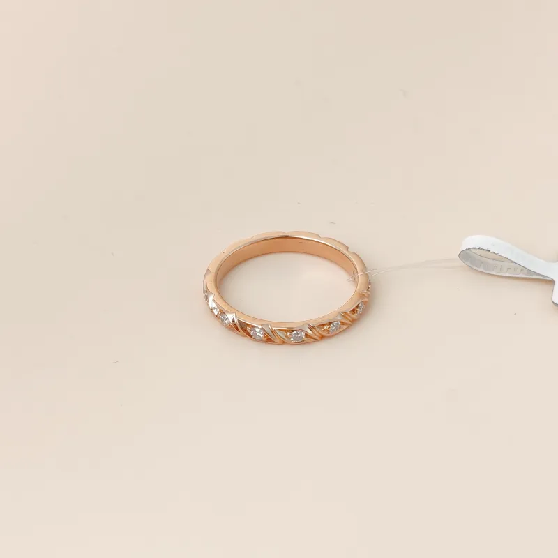 CHAUMET Ring Torsade de · Collection Ring Rose Gold Diamond18KR ose Gold One Size 51