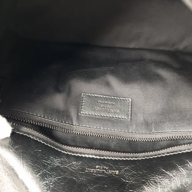 SAINT LAURENT Crossbody Bag Niki Black D Waxed Leather Calfskin Medium 28 × 8.5 × 20 cm — detail view 5 of 10
