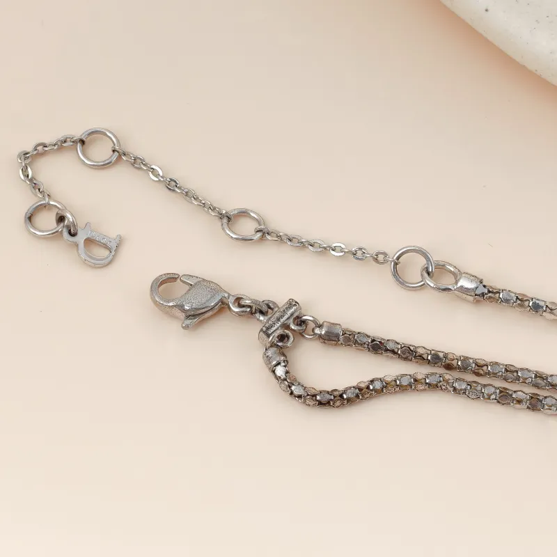 DIOR Necklace CD Necklace Silver One Size47cm — cover view 5 of 10