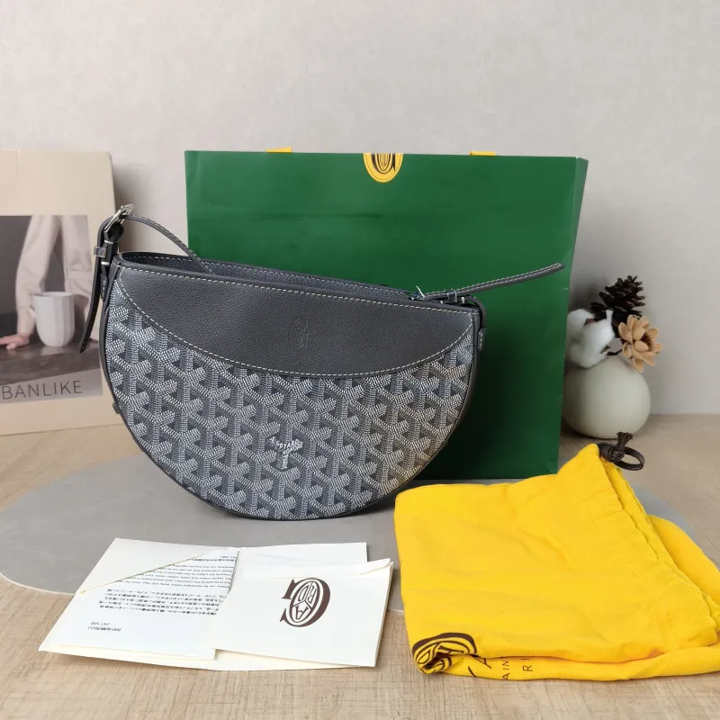 GOYARD Crossbody Bag Hirondelle Grey ine Canvas One Size 25 × 6 × 17 cm — cover view 2 of 6