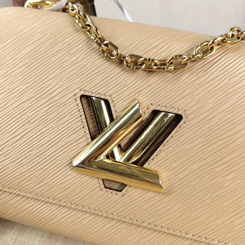 Louis Vuitton Crossbody Bag Twist Taupe Epi Embossed Calfskin Medium 23 × 9.5 × 17 cm — detail view 8 of 13