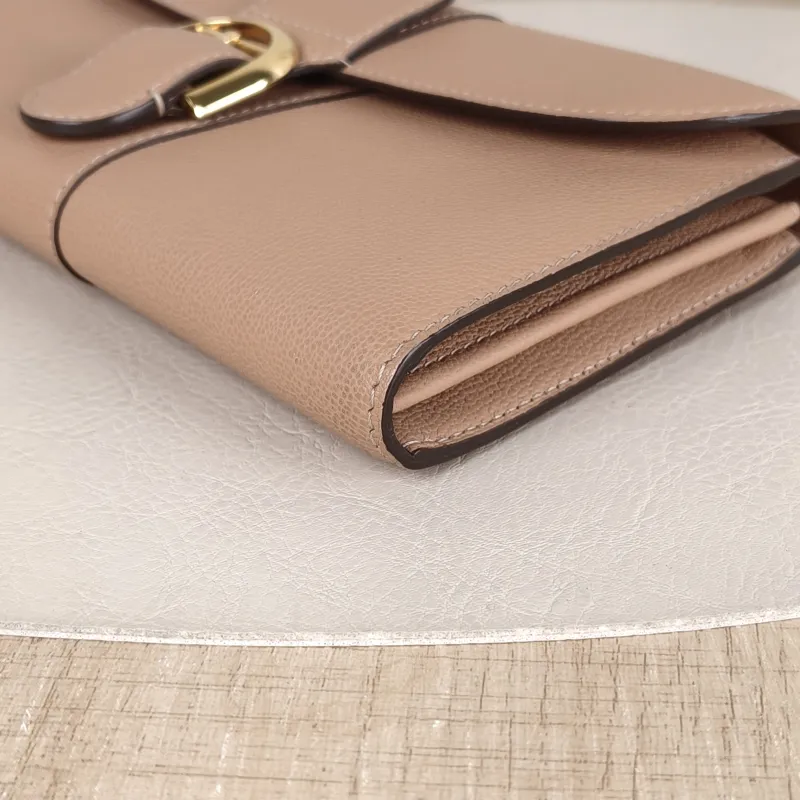 DELVAUX Crossbody Bag Brillant Long Wallet Chain woc Brown Calfskin Mini 21 × 3 × 12 cm — detail view 7 of 10
