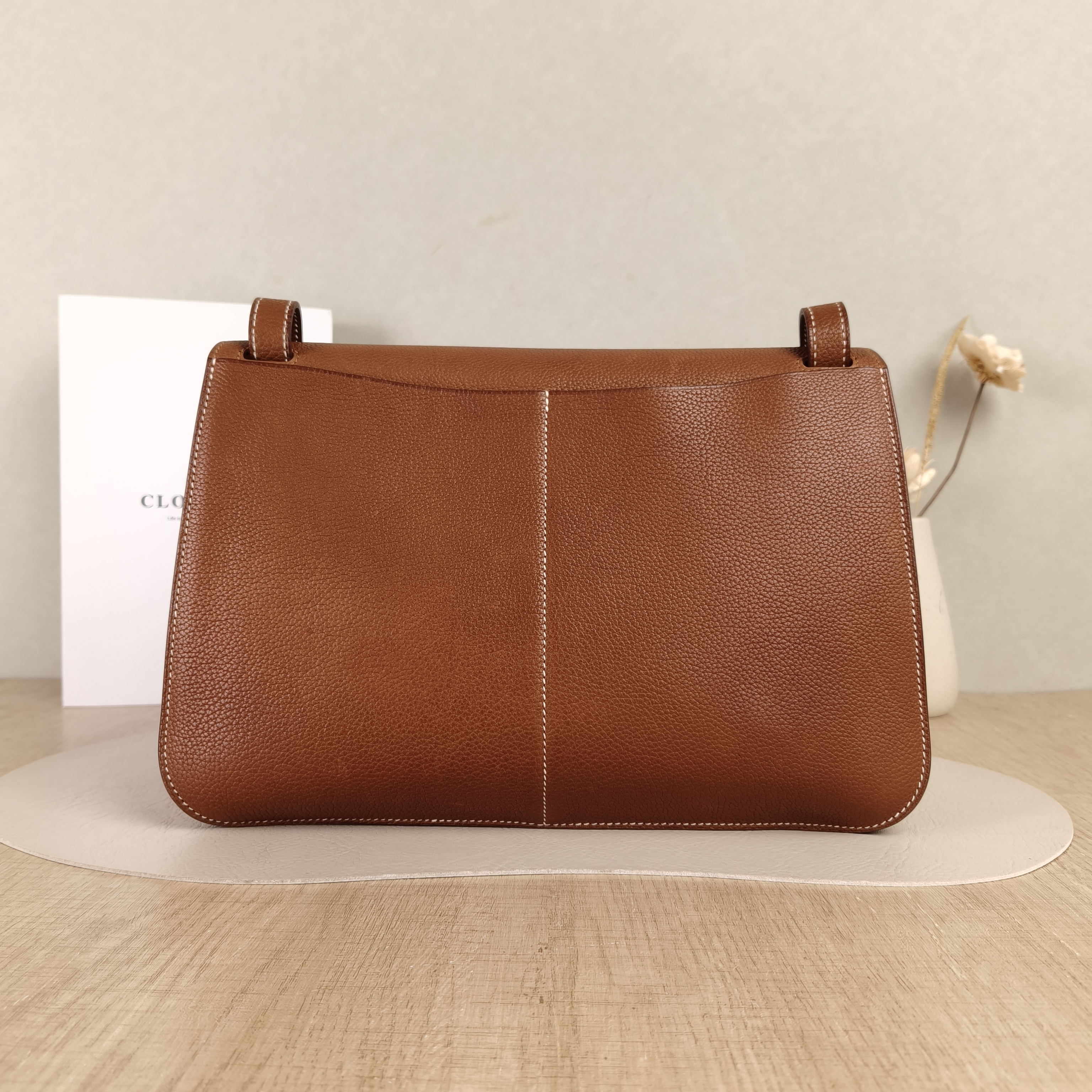 Hermès Shoulder Bag Halzan 31 Saddle Leather Medium31 × 9 × 28.5 cm — cover view 5 of 5