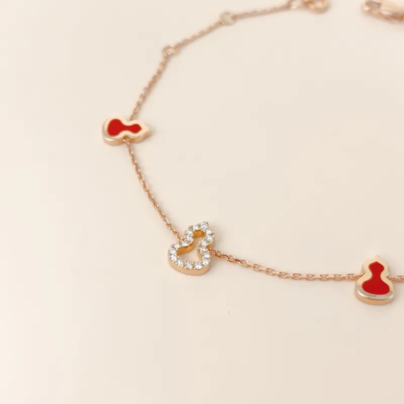 Qeelin Bracelet Wulu Collection Bracelet Diamond18KR ose Gold One Size 18cm โ cover view 5 of 9