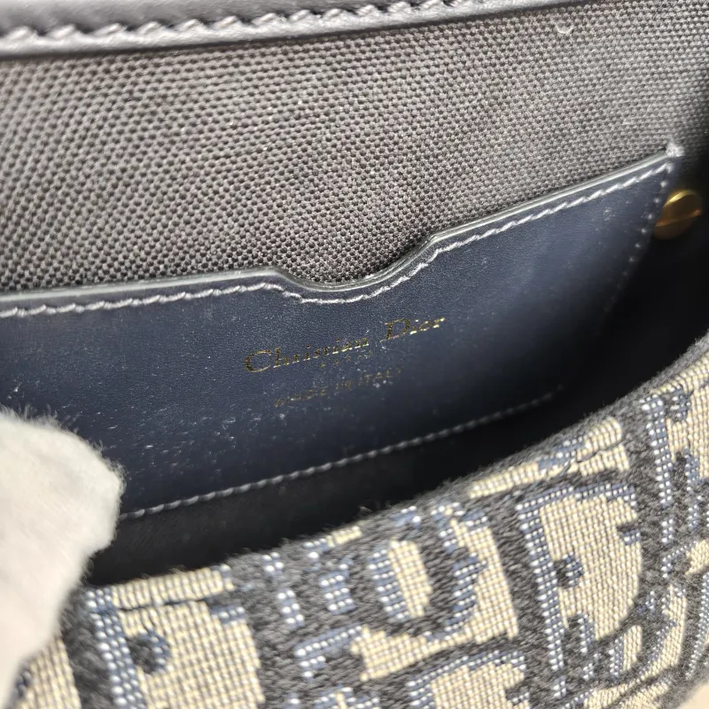 DIOR Crossbody Bag Bobby Blue Canvas Small18 × 5 × 14 cm — detail view 2 of 12